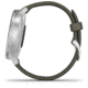 Garmin Vivomove 3 Style Hybrid Smartwatch w/Silicone Band, Moss Green/Silver, 010-02240-01