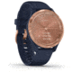 Garmin Vivomove 3S Hybrid Smartwatch, Navy/Rose Gold, 010-02238-03