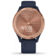 Garmin Vivomove 3S Hybrid Smartwatch, Navy/Rose Gold, 010-02238-03