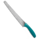 Gatco By Bear &amp; Son Gatco 14.25 Bread Kitchen Knife, 10.25in, 440, Teal Handle, Teal/Gray, 14.25 inch, BHQ-211979