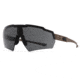 Gatorz Blastshield Sunglasses, Black Logo, TAN Frame, Balistic Smoke Lens, 841235126222