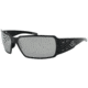 Gatorz Boxster Sunglasses, Black Frame, Smoked Polarized w/ Chrome Mirror Lens, BOXBLK01P-C