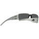 Gatorz Boxster Sunglasses, Brushed Frame, Smoked Polarized W/ Blue Mirror Lens, BOXBRU01P-B