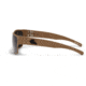 Gatorz Delta Sunglasses, Cerakote Desert Frame, Tan Smoke Polarized Lens, Matte Black Plug, GDELCTN01P