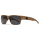 Gatorz Delta Sunglasses, Cerakote Desert Frame, Tan Smoke Polarized Lens, Matte Black Plug, GDELCTN01P