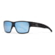 Gatorz Delta Sunglasses, Matte Black Frame, Smoked Polarized w/ Blue Mirror Lens, GDELMTBLK01P-B