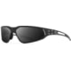 Gatorz Revenant Sunglasses Black w/Silver Logo Frame, Smoke Lens, Black, Medium, 841235128233
