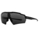 Gatorz Milspec Ballistic Z87.1 Sunglasses, Black Cerakote Frame, Smoke - Clear Array Lens, Blackout Logo, One Size, GZ-10-493