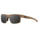 Gatorz Rig Sunglasses, Tan Frame with Black Logo, Smoke Lenses, GZ-14-301