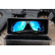 Gatorz Specter Sunglasses, Cerakote Black Frame, Smoke Polarized w/Blue Mirror Lens, GZ-08-421