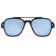 Gatorz Stark Sunglasses, Matte Blackout Frame, Smoked Polarized w/ Blue Mirror Lens, GZ-06-012