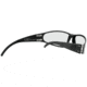 Gatorz Wraptor Ansi Z87.1 Sunglasses, Black Frame, Clear Anti Fog Lens, WRAZBLK06A