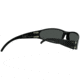 Gatorz Wraptor Ansi Z87.1 Sunglasses, Black Frame, Smoked Anti Fog Lens, WRAZBLK01A