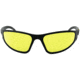Gatorz Wraptor Ansi Z87.1 Sunglasses, Black Frame, Yellow Anti Fog Lens, WRAZBLK04A