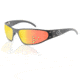 Gatorz Wraptor Sunglasses, Black Frame, Sunburst Lens
