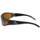 Gatorz Wraptor Sunglasses, Black Frame, Brown Lens WRABLK03
