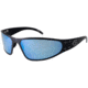 Gatorz Wraptor Sunglasses, Brushed Frame, Smoked W/ Blue Mirror Lens, WRABRU08C