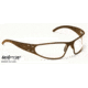 Gatorz Wraptor Sunglasses, Desert Brown Frame, Clear Lens WRADBN06