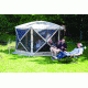 Gazelle 6 sided Portable Gazebo, Tan 21500
