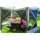 Gazelle 6 sided Portable Gazebo, Tan 21500