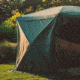 Gazelle G6 6-Sided Portable Gazebo Pop-Up Hub Screen Tent With 3 Pak of Wind Panels, Alpine Green, 8-Person, GK910
