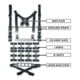 GBRS Group Modular Chest Rig Kit, LTE, Black, One Size, GEAR-MCR-KIT-LTE-BLK