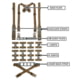 GBRS Group Modular Chest Rig Kit, LTE, Coyote Brown, One Size, GEAR-MCR-KIT-LTE-CB