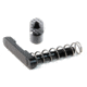 Geissele Super Stainless Mag Catch w/ Release Spring + Ultra Duty Mag Release Button, Stainless