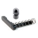 Geissele Super Stainless Mag Catch w/ Release Spring + Ultra Duty Mag Release Button, Stainless