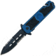 Gen Pro Assisted Opener Knife, Blue Aluminum w/Grip Handle, Black Combo SK-8263BL
