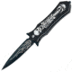 Gen Pro Reaper Assisted Knife, Plain Blade and Black Handle SK-8137BK