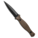George Knives Les George Knives Galvo Dagger D/E Fixed Blade Knife FDE Aluminum 4" Black, Brown, CPM 3V, adult, BHQ-189181