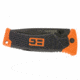Gerber 000752 BG Folder Steel Drop Point Blade Textured Rubber Grip