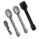 Gerber Gerber ComplEAT 4PC Lightweight Utensil Set Baltic HZ Green/Blk/Gray G1072329, Black/Gray/Green, adult, BHQ-199931