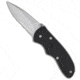Gerber Gerber Mini Fast Draw Knife Spring Assisted 2.1" Bead Blast Serr 01525, Black, Carbon, adult, BHQ-1063