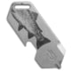 Gerber Shard DT Keychain Multi-Tool 3-in-1, Silver/Fish, 2.50 inch, BHQ-208942