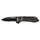 Gerber Highbrow Compact Assisted Opening Folding Knife, 2.8in, 7CR Steel, Partially Serrated, Black, 30-001525