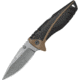 Gerber Myth Pocket Folder Folding Knife,3in,Stainless Steel,Standard Edge,Drop Point,Brown and Black,Rubber Handle G31001090N