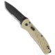 Gerber Gerber Propel Downrange AO Knife Desert Tan Assisted 3.5" Black Serr*DISC*, Black, 420, adult, BHQ-188342