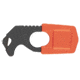 Gerber Strap Cutter Fixed Blade Knife w/Orange Sheath, 420HC Steel, Hook Blade, Black Handle, 1070066