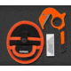 Gerber Vital Zip Knife, Black/Orange Handle GE31-002745