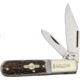 German Bull Barlow Deer Stag Folding Knife,Stainless Steel,Clip and Pen,Deer Stag Handle GB114