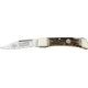 German Eye Lockback Folding Knife,Solingen Steel Clip Blade, Deer Stag Handle GE99JRDSL