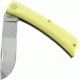 German Eye Sodbuster Jr Folding Knife,Solingen Steel Blade, Yellow Celluloid Handle GE99JRY