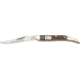 German Eye Toothpick Folding Knife,Solingen Long Clip Blade, Genuine Deer Stag Handle GETPDS