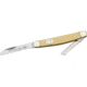 German Eye Two Blade Congress Folding Knife,Sheepsfoot/Coping Blade, Yellow Celluloid Handle GE54Y