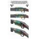 GG&amp;G Mossberg 590 Shockwave Side Saddle Shell Holder, 5-Shot, w/ The QD Sling Attachment And Angular QD Swivel, Black, GGG-2003