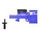 GG&amp;G Taper Pin Version Flip Up Front Sight, Black w/Tritium Front Sight Post, GGG-1024T