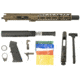 Ghost Firearms Upper Receiver, Pistol Lower Parts Kit, .300 Blackout, 10.5in, Pistol , Light HBAR Barrel, 1-8 Twist, 11in M-LOK Free Float Hand Guard, Flash Can, Burnt Bronze, GF105GFR11FCAN300BB-KIT