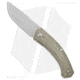 GiantMouse Vox/Anso ACE Iona V2 Folding Knife, 3.00in, CPM MagnaCut, Drop Point Blade, Micarta, Green Handle, Green/Gray, 7.50 inch, BHQ-180288